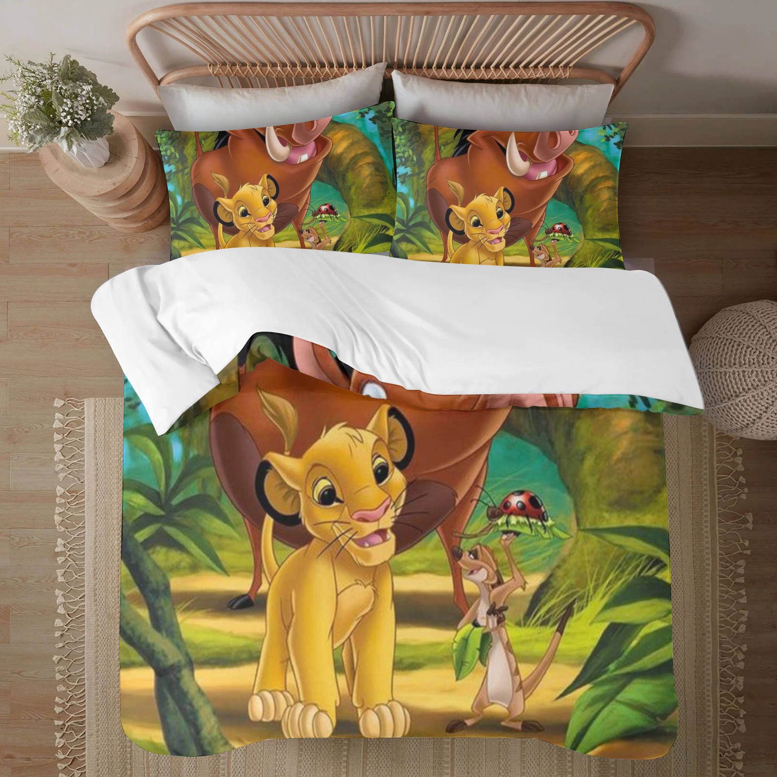 The Lion King 173*218CM Three Piece Bedding Set